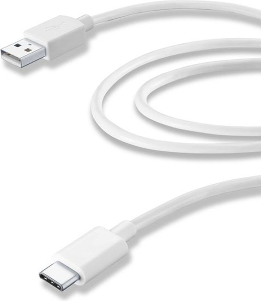 USB Type-C Daten- und Ladekabel für Smartphones, 2 m, weiß (60188)