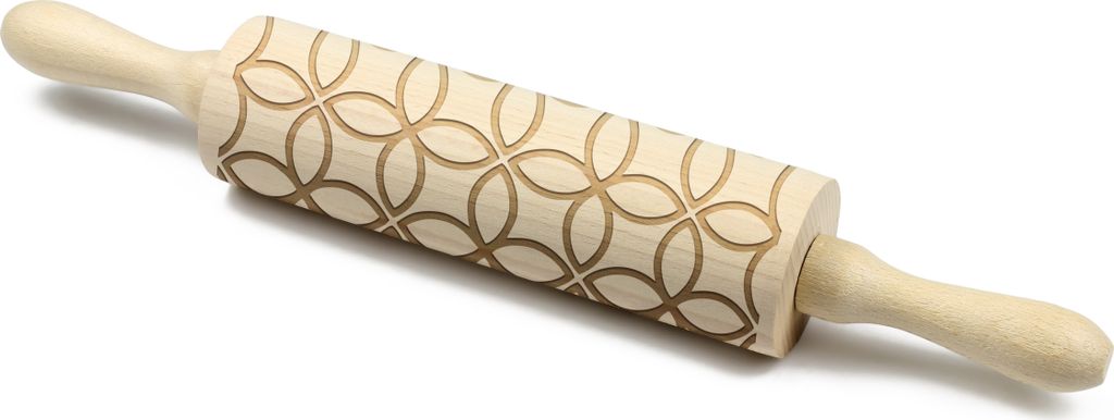 Tiles 2 - Gravierter Nudelholz für Backliebhaber, Marke Art-Dog