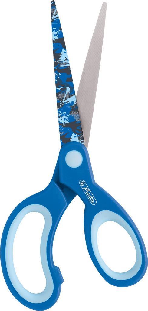 Herlitz Design Bastelschere / spitz / Farbe: blau