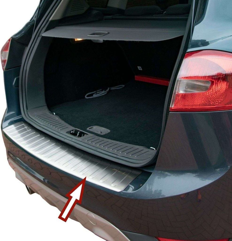 Ladekantenschutz Edelstahl matt für FORD KUGA I | 2008-2012 | aus mit Abkantung