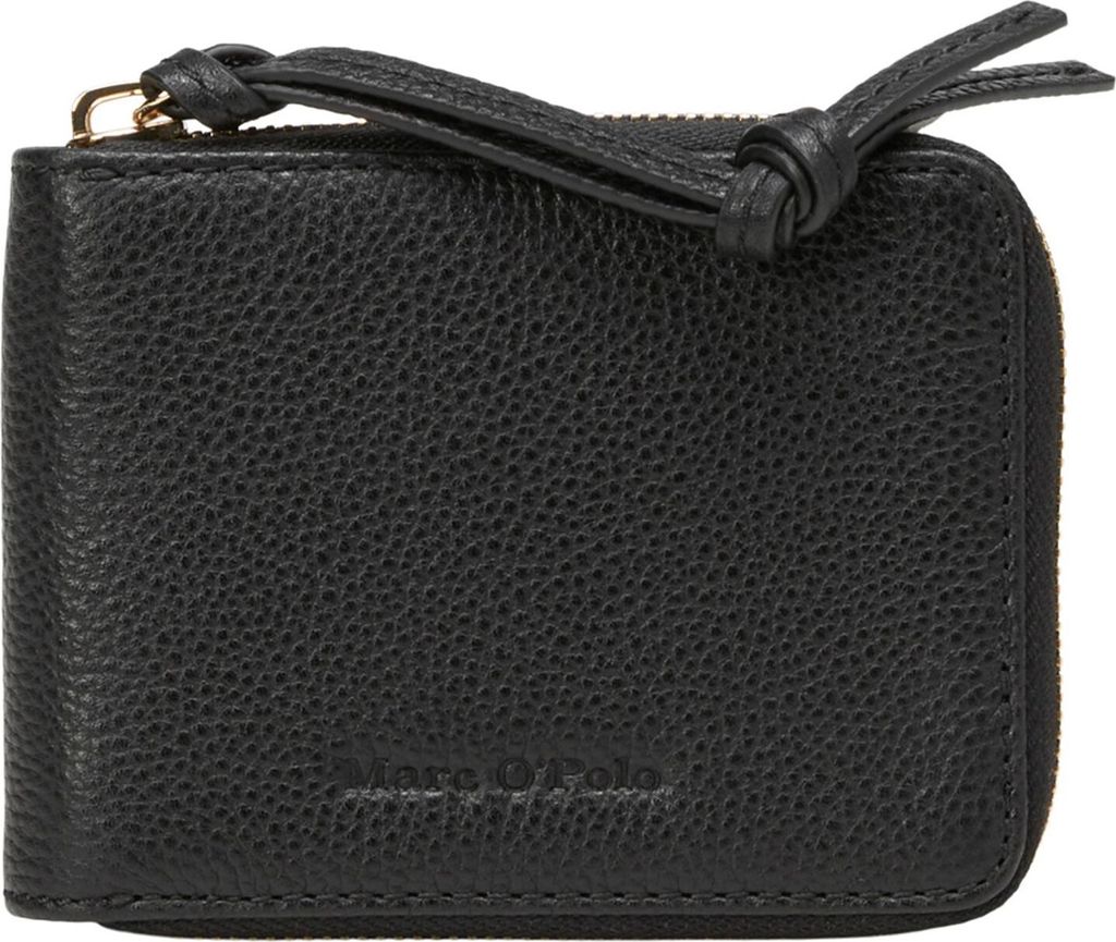 Marc O'Polo Leder Geldbörse Franca Zip Wallet Black schwarz