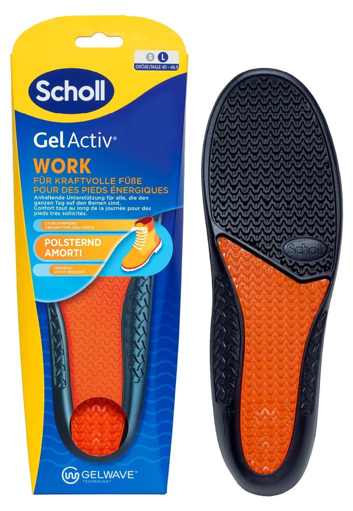 Scholl GelActiv inlegzolen voor werkschoenen, maat L Productafbeelding 
