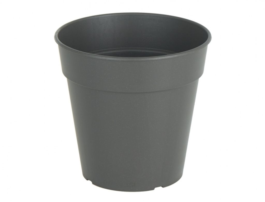 Pot de fleurs MADAGASCAR plastique anthracite d40x38cm Image du produit 