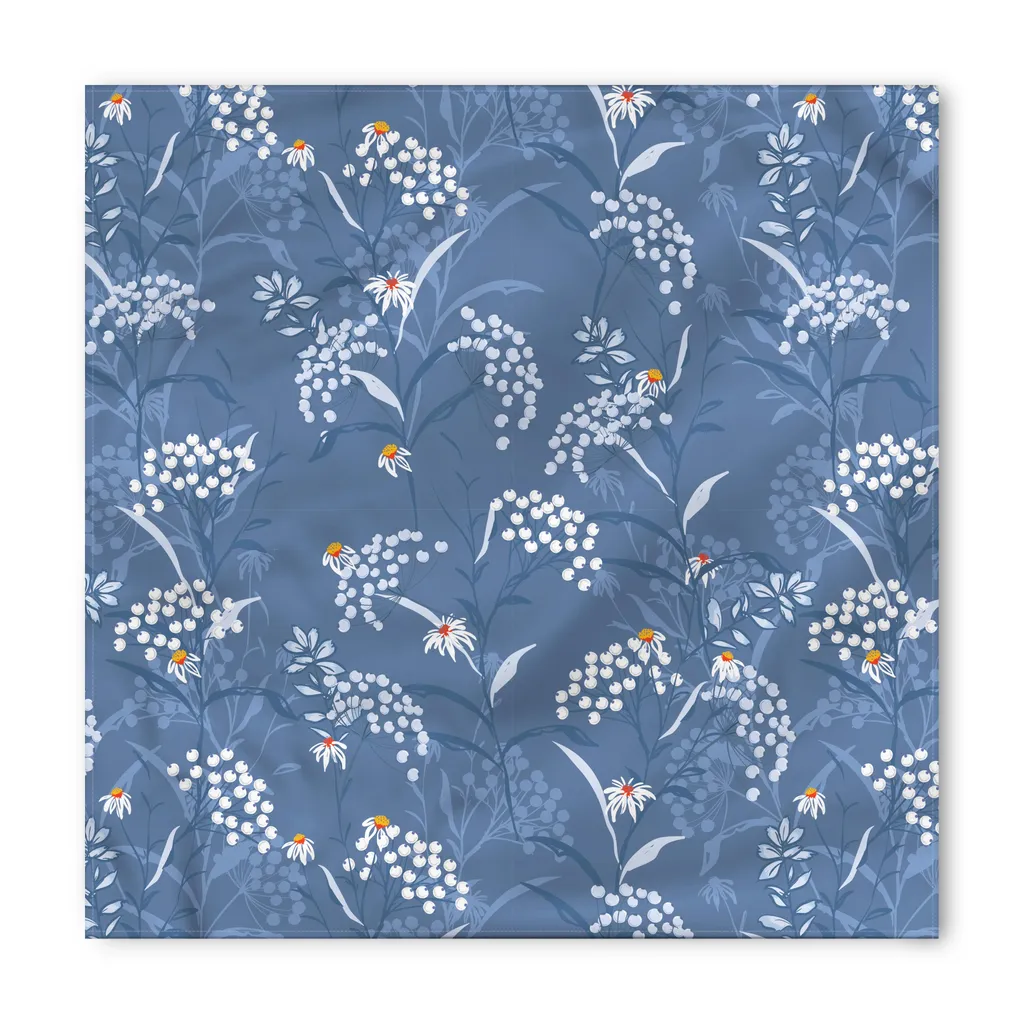 Bandana Cane ABAKUHAUS Margherite Autunnali 40x40 Ceil Blue - 3