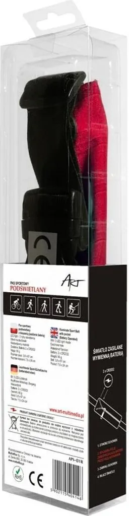 Marsupio Sportivo LED Rosso | Porta Cellulare 5.5 Pollici Anti-Rimbalzo - 10