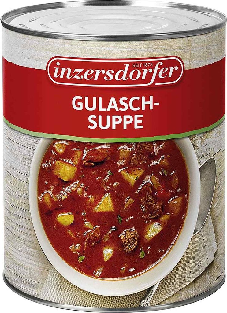 Inzersdorfer Gulaschsuppe in der Dose 2.900g - der Produktbild 