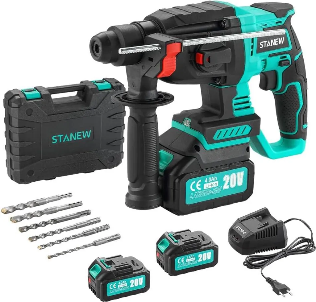 Perforateur Sans Fil pour Béton et Pierre SDS-Plus 20V avec Accessoires