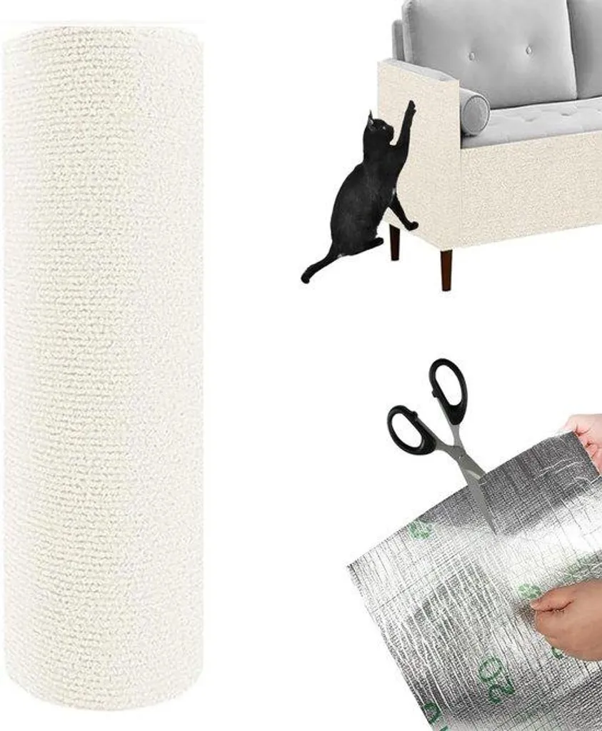 Stop aux griffes sur le mur ! Tapis d'herbe pour chat autocollant 200 cm