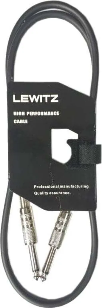 Lewitz TGC016 Noir 3m Câble Jack Droit-Droit pour Guitare et Basse