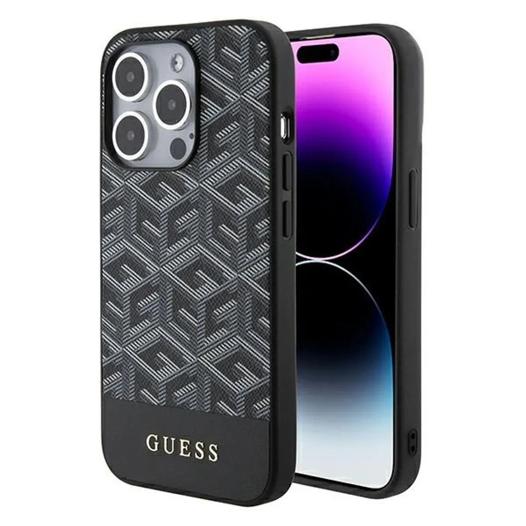 Cover Guess iPhone 15 Pro Max MagSafe Nera - Custodia Rigida Gcube