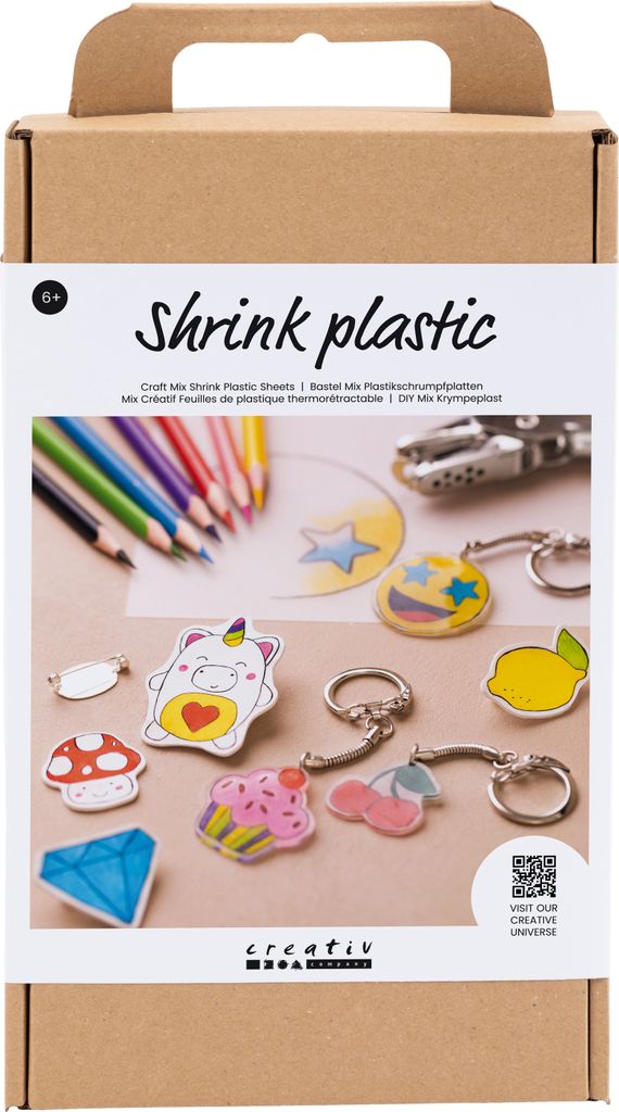 Kreativ Mix Plastikschrumpfplatten Accessoires Produktbild 