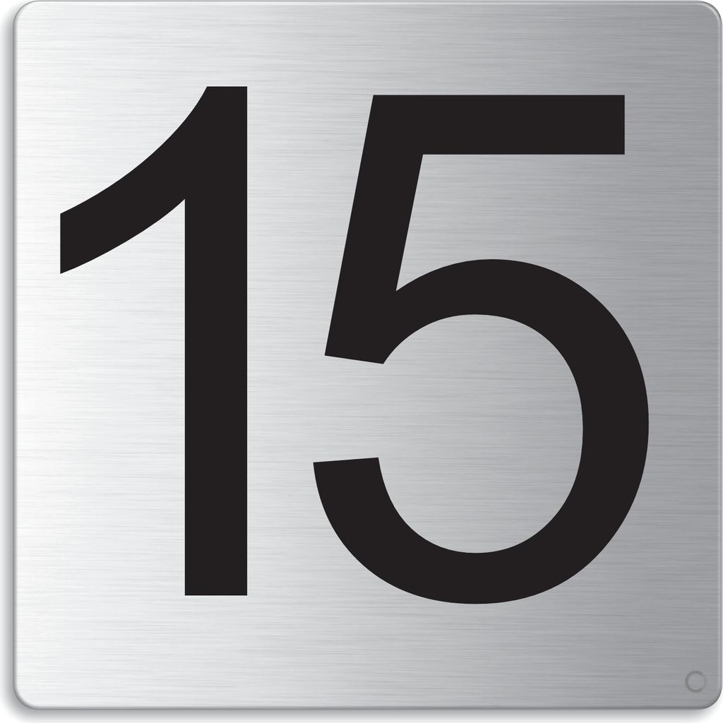 Türnummer I Zimmernummer I EdeIstahI TürschiId "15" I 85x85 Produktbild 