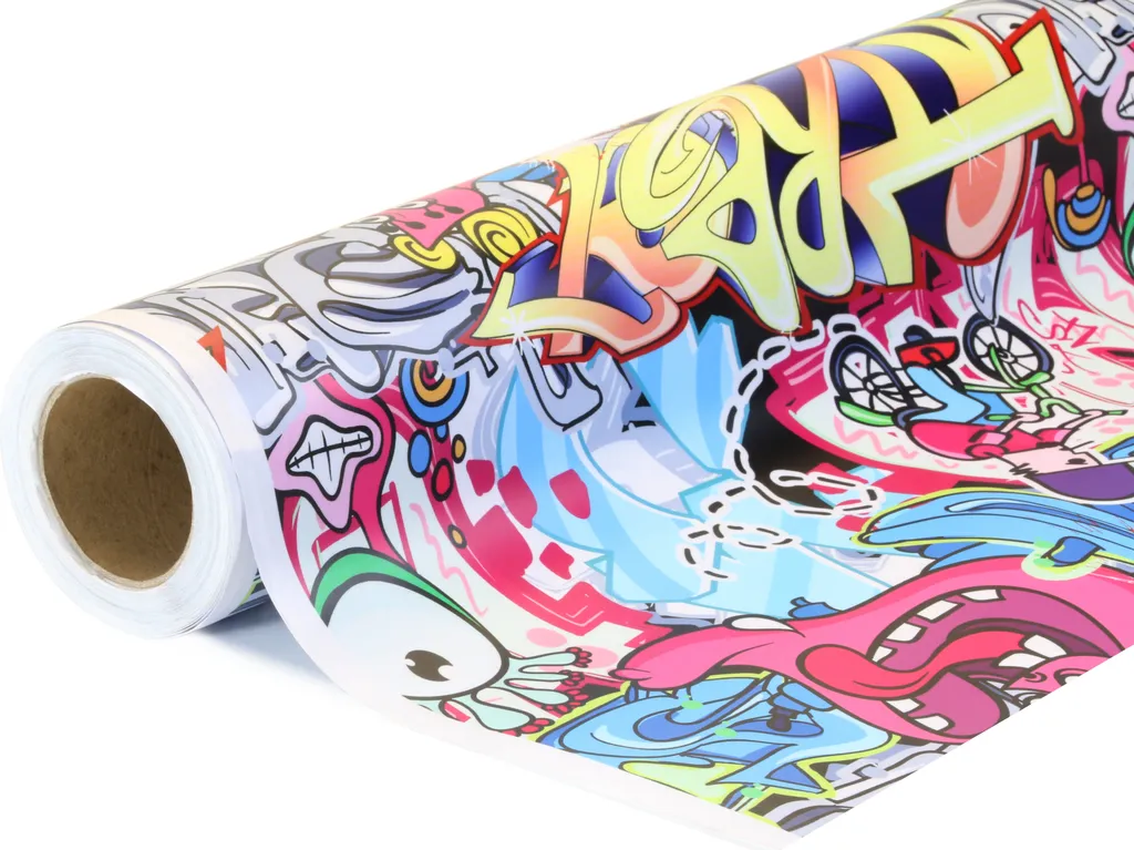 Relooking auto et moto avec le film Stickerbomb TLK-043 format 152x2000cm