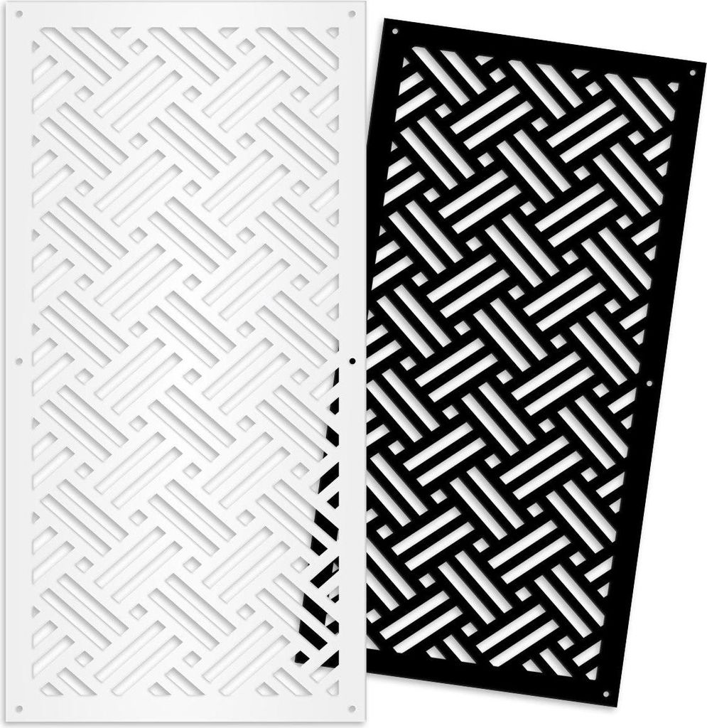 FILOTTO – Perforiertes PVC–Panel – Sonnenschutz 47x94 cm weiß