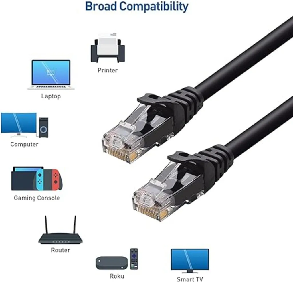 Câble Ethernet 1 Gbps Cat 6 Elfcam 70m - Connexion Internet Stable