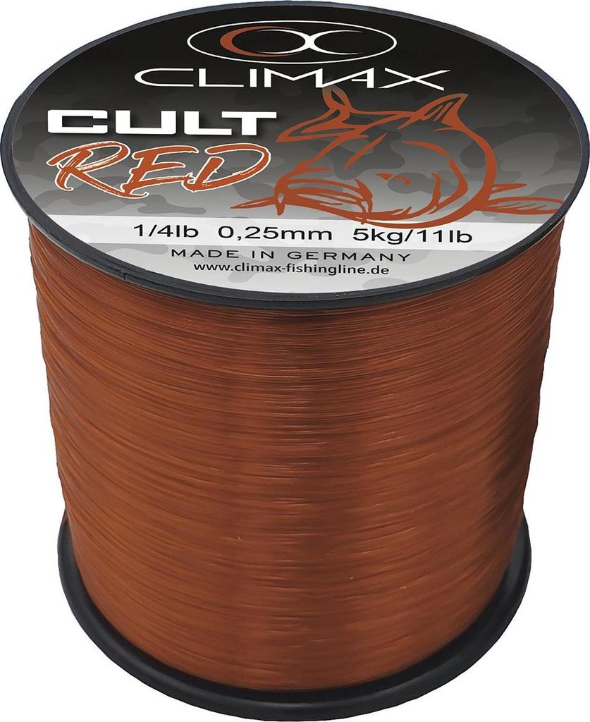 Climax Cult Carp Red Farbe Rot Länge 3000m ø 0,40mm