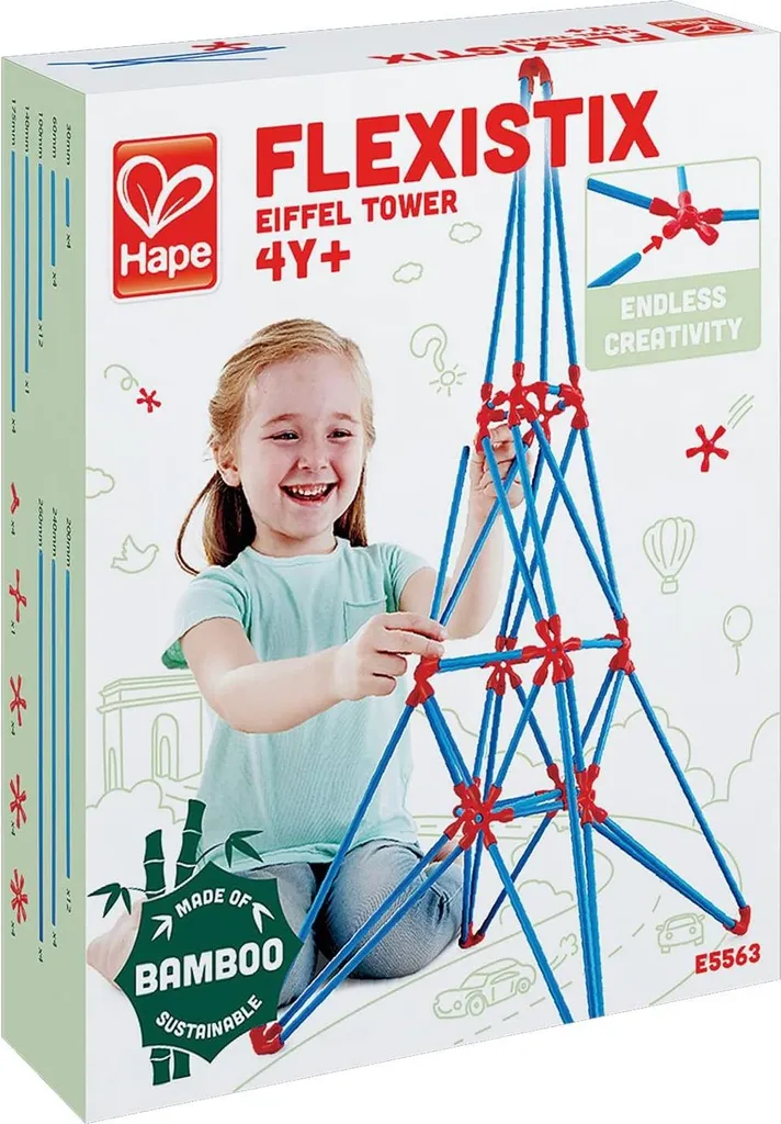 Tour Eiffel Hapé en Bois Durable - Design Réaliste et Finition Premium