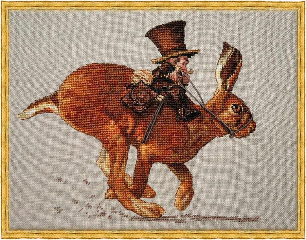 Nimue Kreuzstich Papier-Zählvorlage "Der Hase und der Produktbild 
