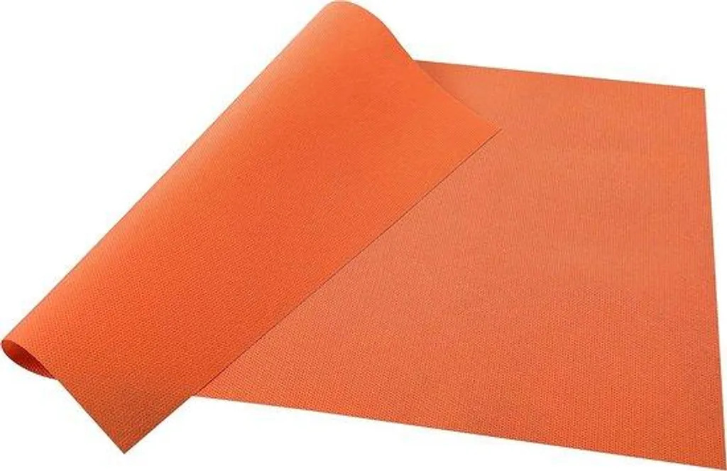 Set de table imperméable orange 30x40 cm lavable - Lot de protection