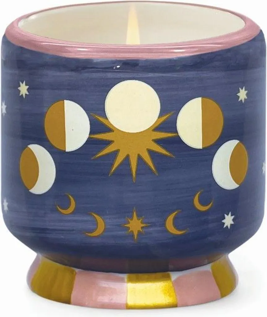 Bougie Moon Phases Adopo : Décoration en Céramique pour Intérieur Chic