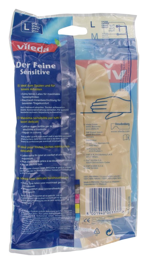 Vileda Handschuhe Der Feine Größe L Produktbild 2