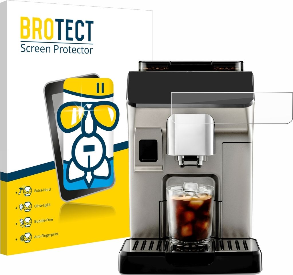 BROTECT Schutzglas für DeLonghi Eletta Explore Schutzfolie Panzer Folie Glas Display Schutz klar