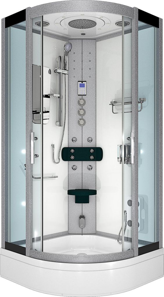 Duschkabine Dusche D46-60T1 Komplettdusche Fertigdusche 100x100 cm