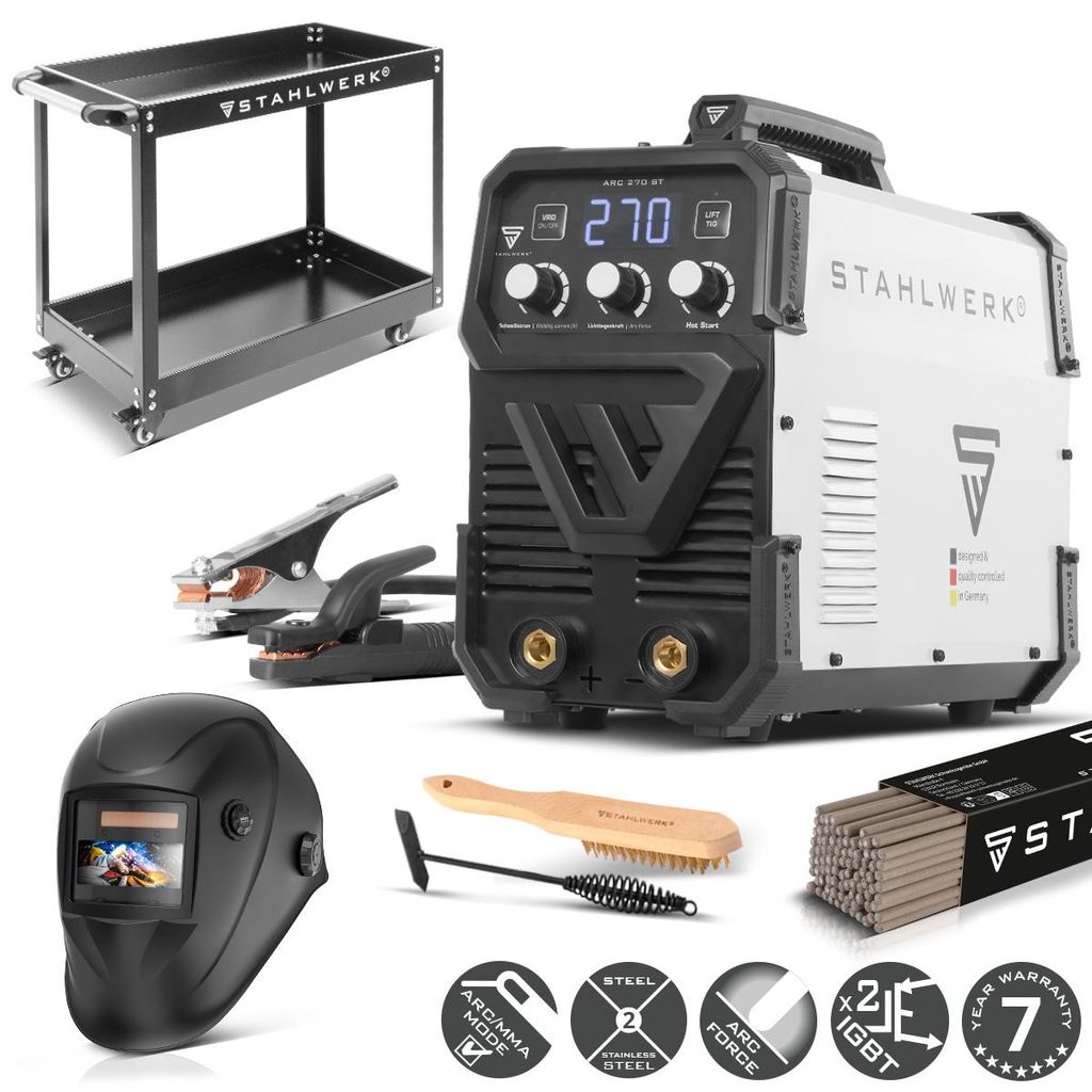 Spawarka elektrodowa STAHLWERK ARC-270 ST - w pełni Zdjęcie produktu 