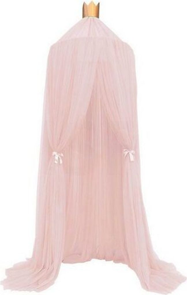 Mädchen Betthimmel Moskitonetz Kuppel Baby Masche Prinzessin Baldachin für Bett, Durchmesser der Tischplatte: 60 cm, Hoch 240 cm, Farbe: Rosa