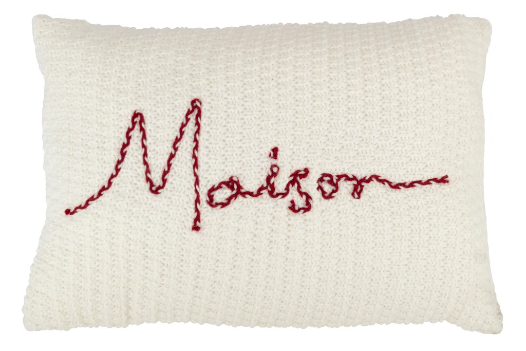 Coussin de confort rouge et blanc J-Line 40x60 cm pour salon moderne