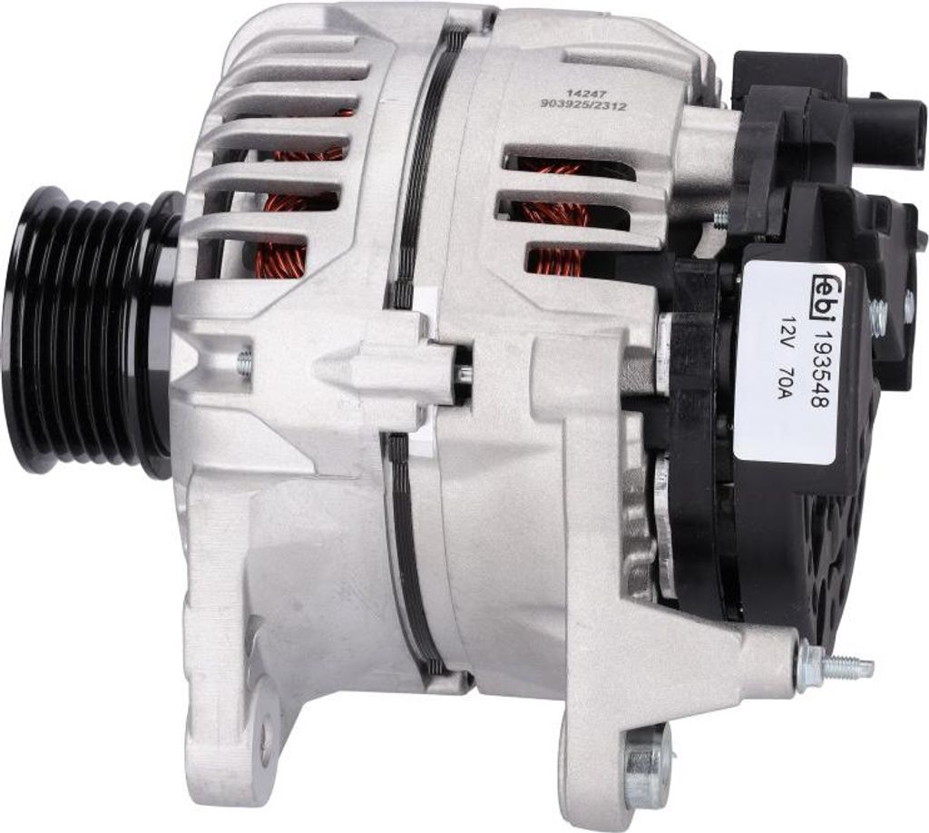 FEBI BILSTEIN 193548 Lichtmaschine Generator LiMa 70A 12V für VW Golf IV Schrägheck (1J1) POLO (9N) Golf IV Variant (1J5) Lupo (6X1, 6E1) POLO (6N2)