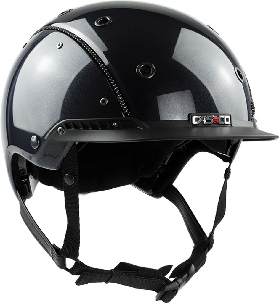 Casco Stable Casco Reithelm Champ-3 Plus, 56 bis 58 cm = M / blau metalic glanz