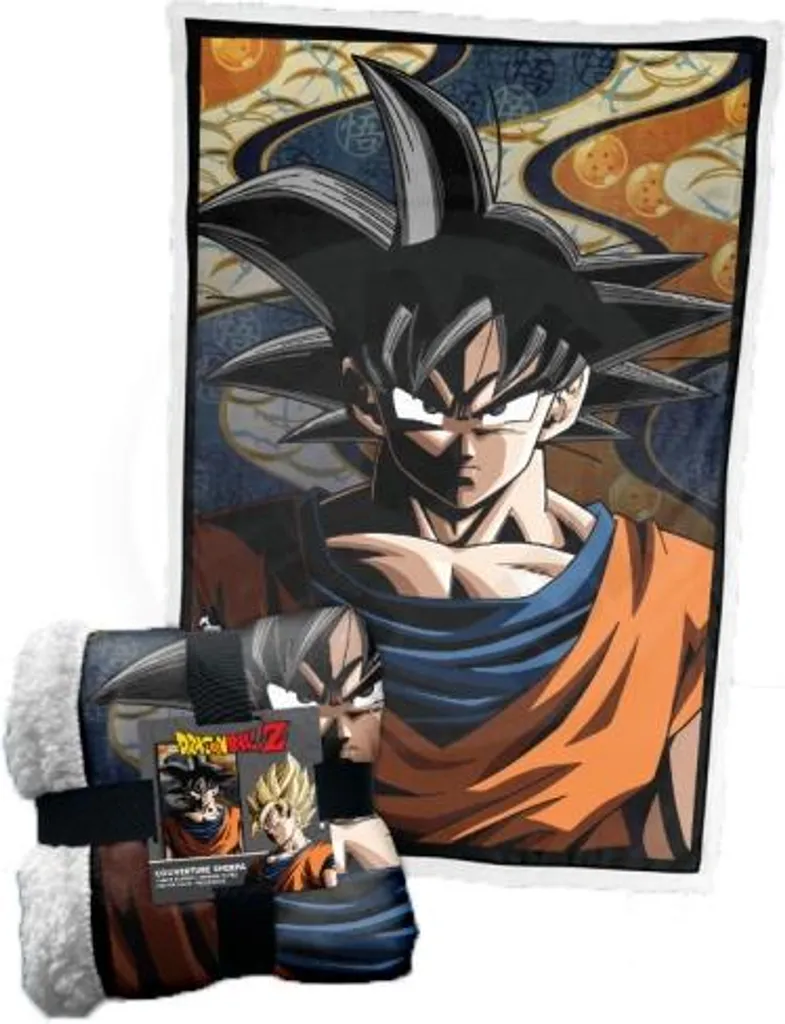 Plaid Dragon Ball Z en Polaire Douce - Couverture de Lit Enfant Goku