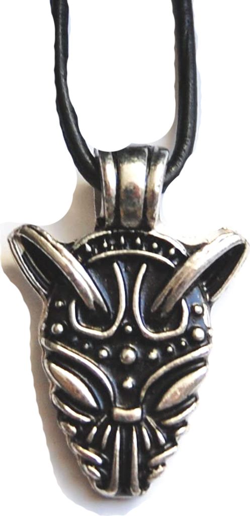 Anhänger Fenrir, mit Silber veredelt