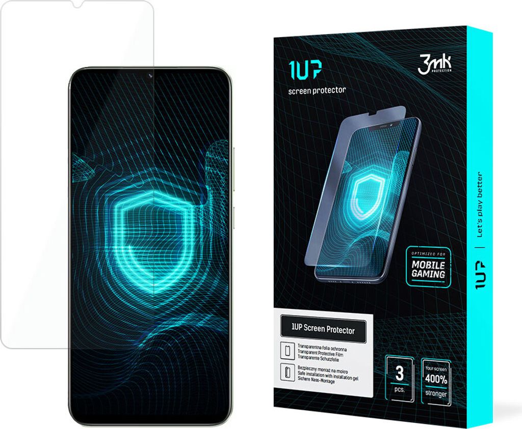 3mk Display Schutzfolie 1UP für Realme C30 transparent Gaming (3 Stück)