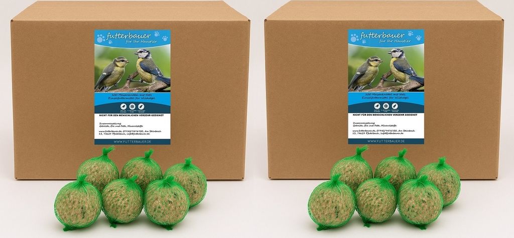 Futterbauer ca. 2 x 100 Stück Meisenknödel mit Netz Produktbild 