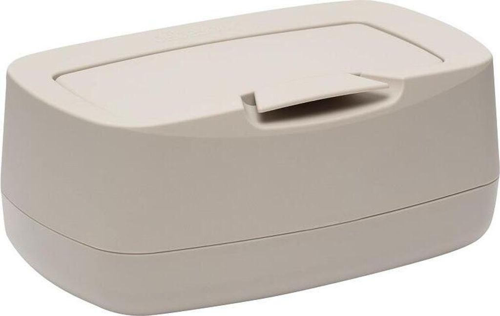 Bébé-jou Feuchttücherbox Taupe mit 1-Finger-Bedienung und Produktbild 