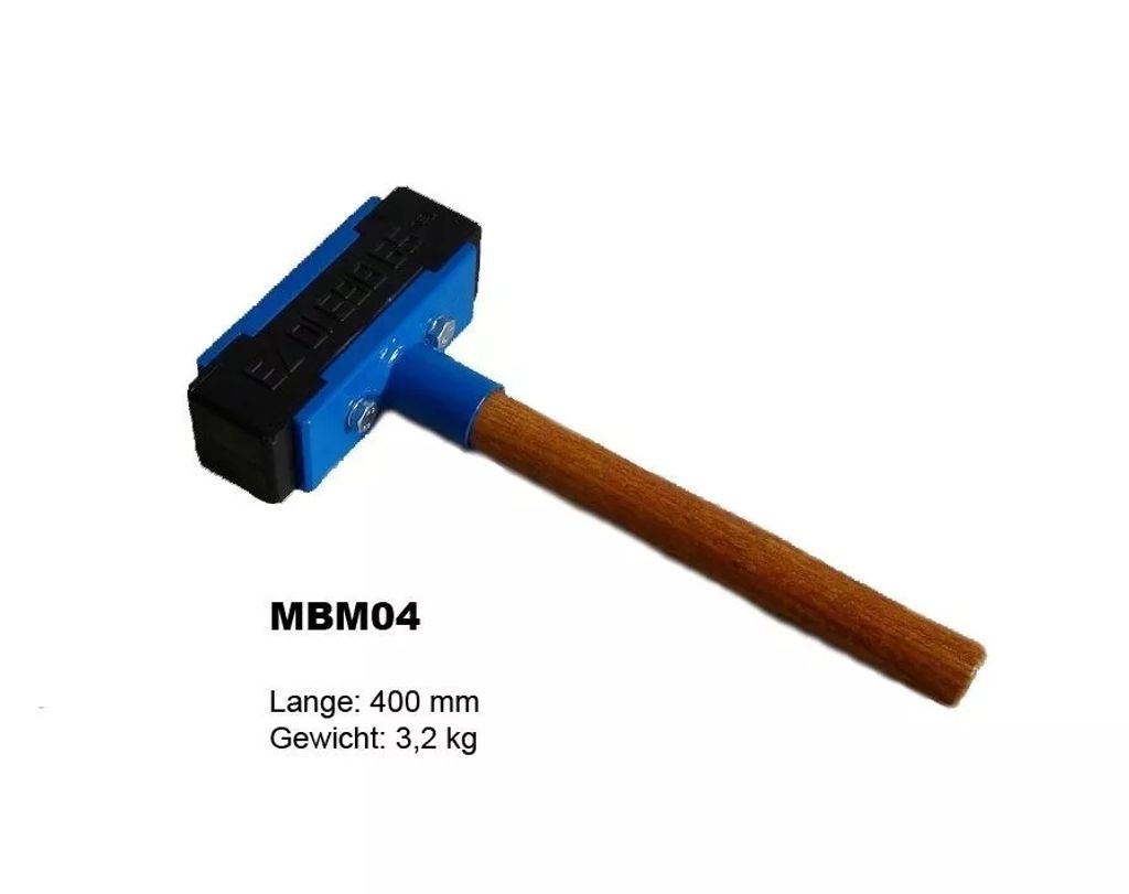 Pflasterhammer Plattenlegerhammer Profi Hammer Handwerkzeug Gummihammer MBM04