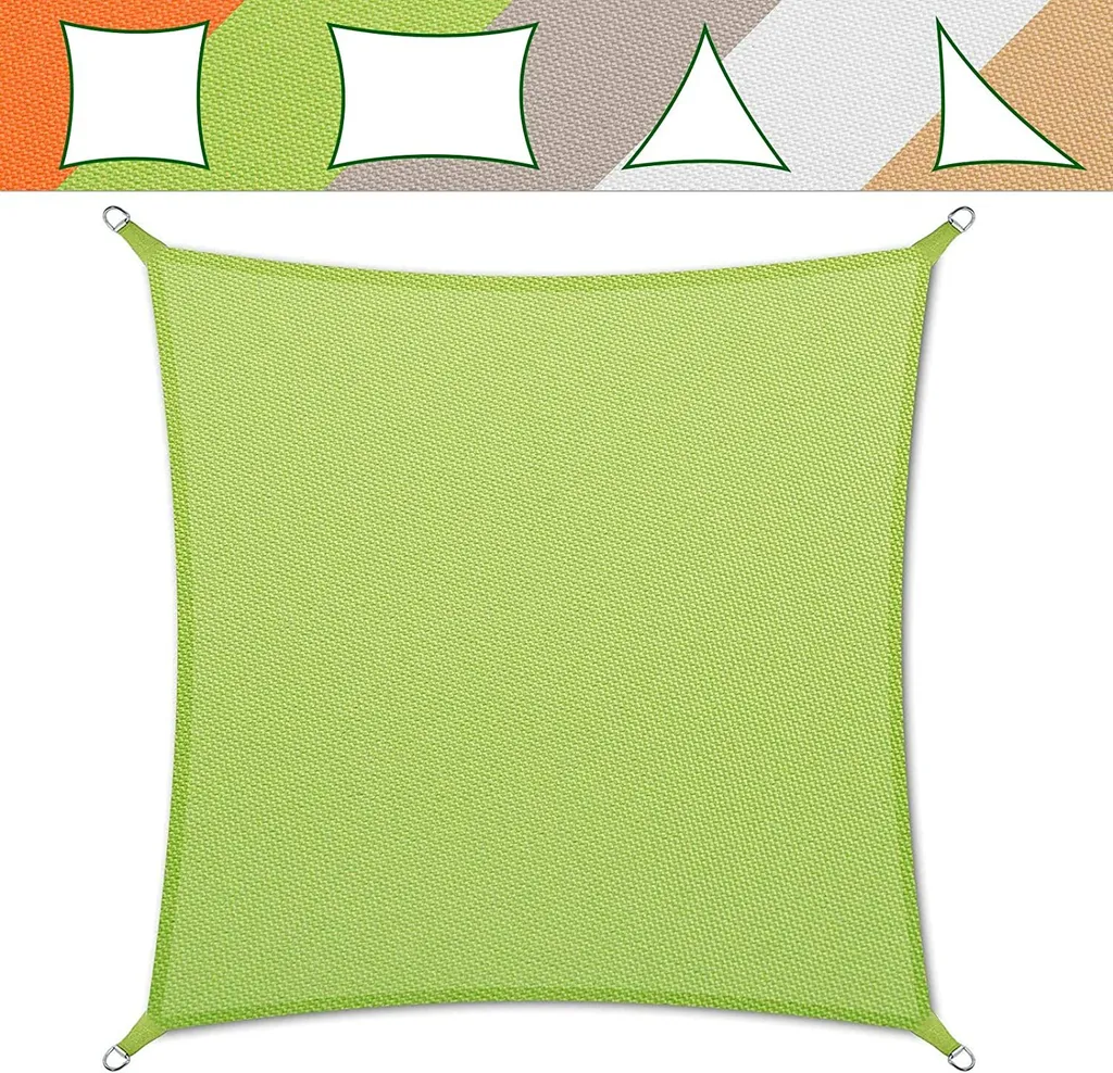 Tenda da Sole 3x3 Verde Chiaro Idrorepellente Protezione UV Certificata