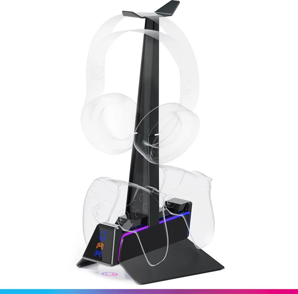 Chargeur PS5 Rapide Oniverse X3 avec Indicateur LED et Double Emplacement