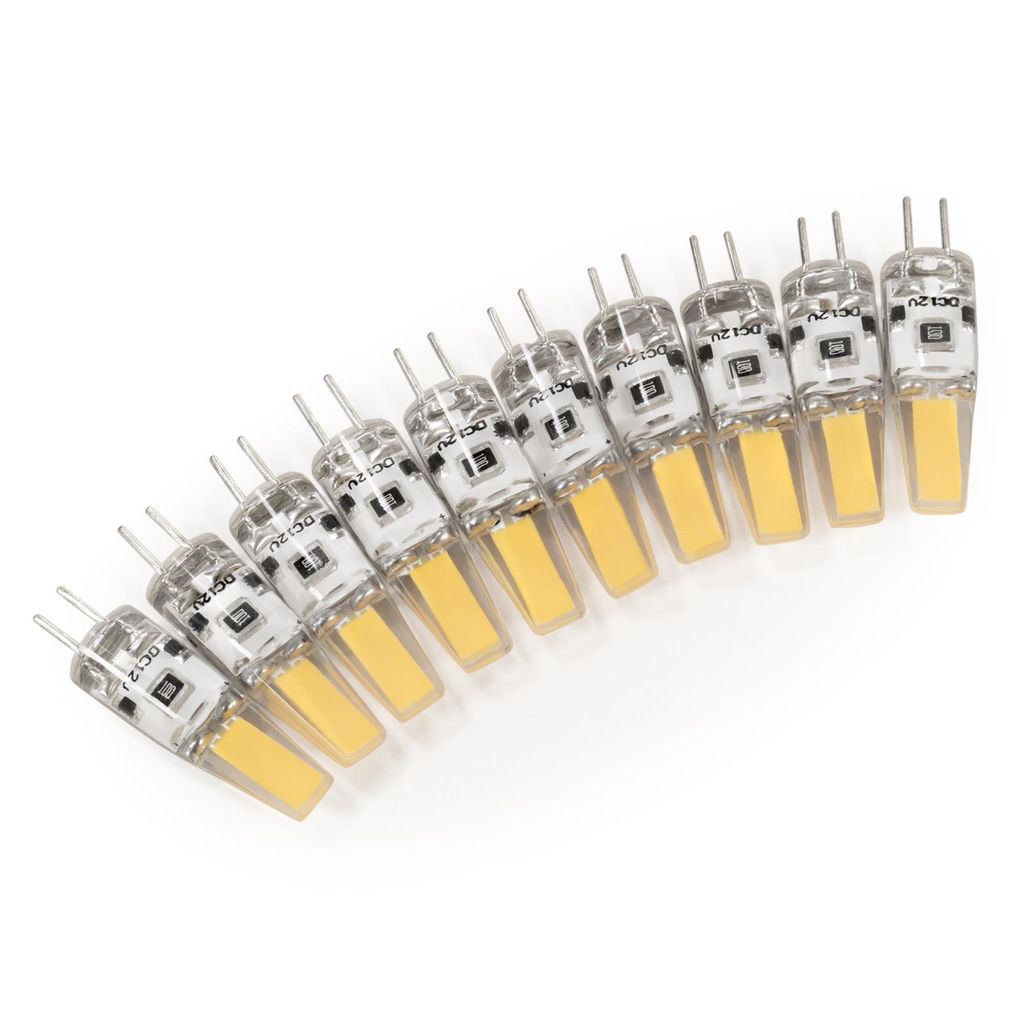 10-pak żarówek LED z trzonkiem McShine "Silicia COB", G4, Zdjęcie produktu 
