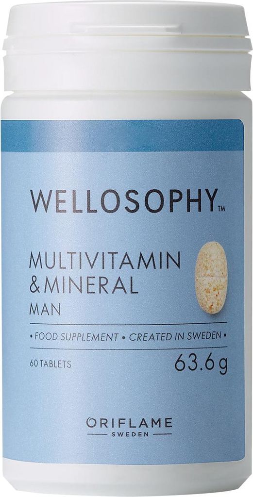 Oriflame Wellosophy Multivitamine und Mineralien für Männer, 60 Stück