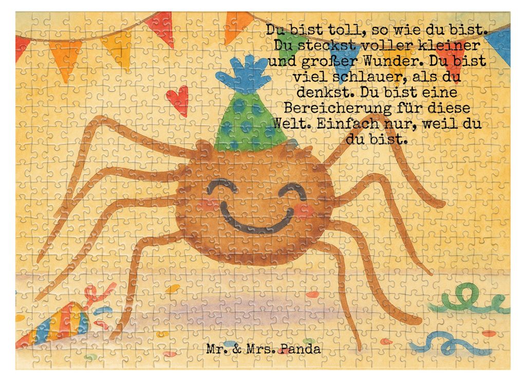 Mr. & Mrs. Panda Puzzle Spinne Agathe Party Design 551 Teile - Weiß - Geschenk, Motivation, Selbstliebe, 1500, Wunder, 500, Glück, Puzzlespiel, 1...