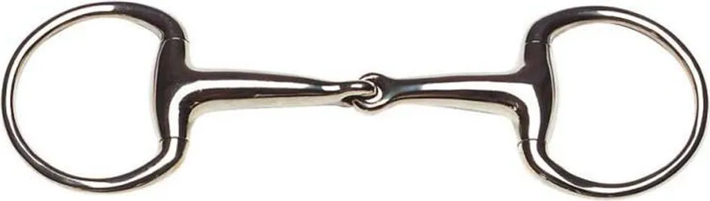 Mors de filet à olives Feeling argent 145mm pour grand cheval de selle