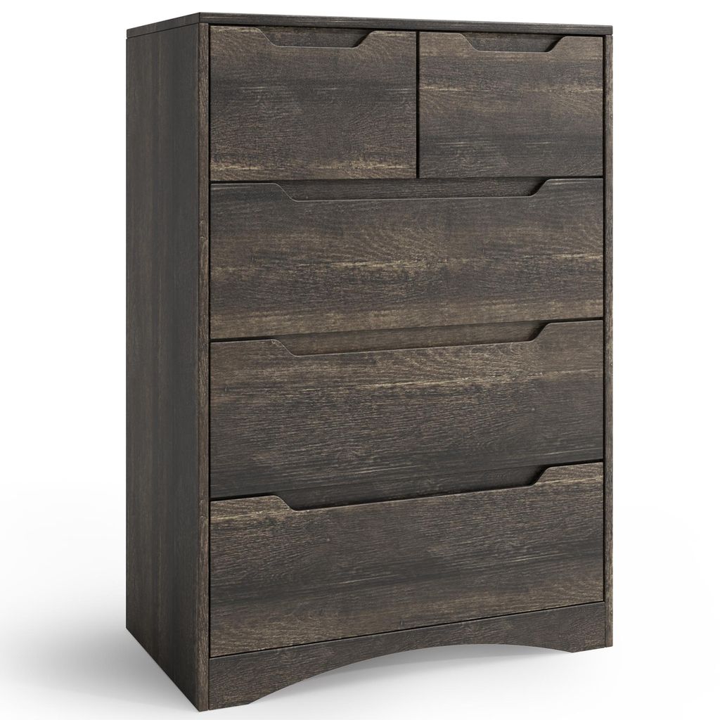 Kommode BEALIFE 72x41x94 cm mit 5 Schubladen | Aus MDF mit Produktbild 