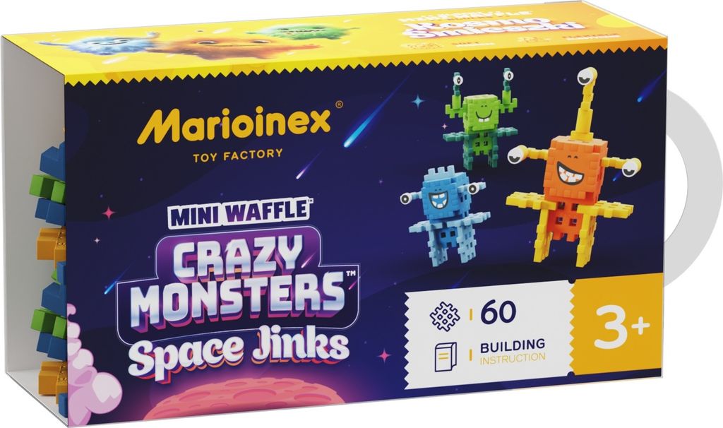 Marioinex Mini Waffle Crazy Monsters Space Jinks 60 Zdjęcie produktu 
