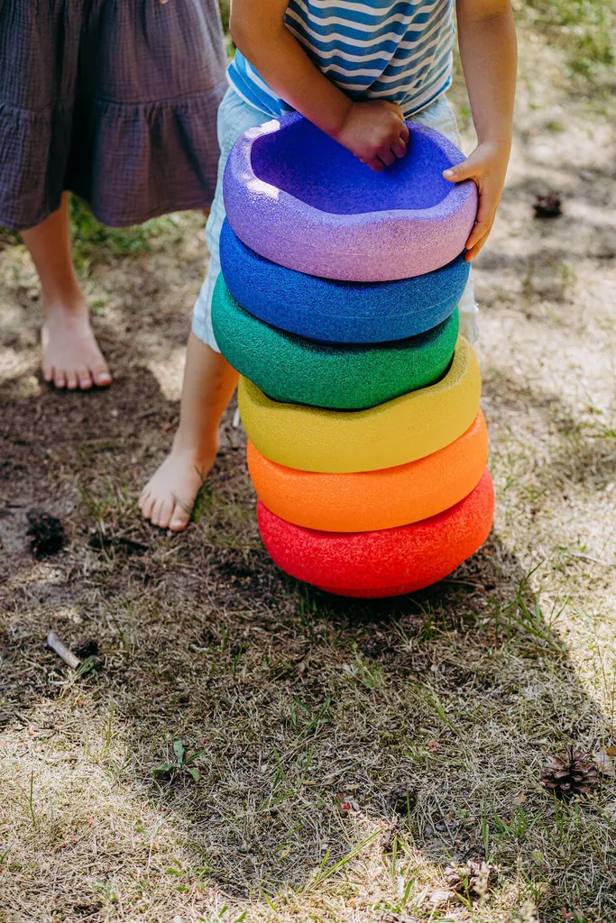 Stapelstein 6er Set Rainbow Classic - Solution Jeu Actif Intérieur - 7