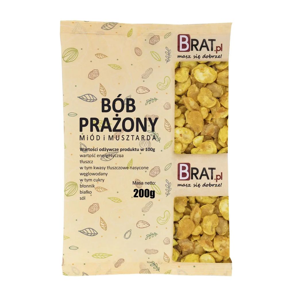 Bób prażony miód i musztarda 200g Brat.pl Zdjęcie produktu 