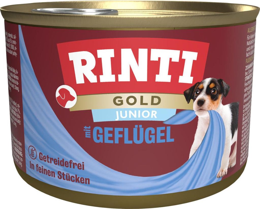 RINTI 4000158910387, Welpe, Geflügel, 185 g