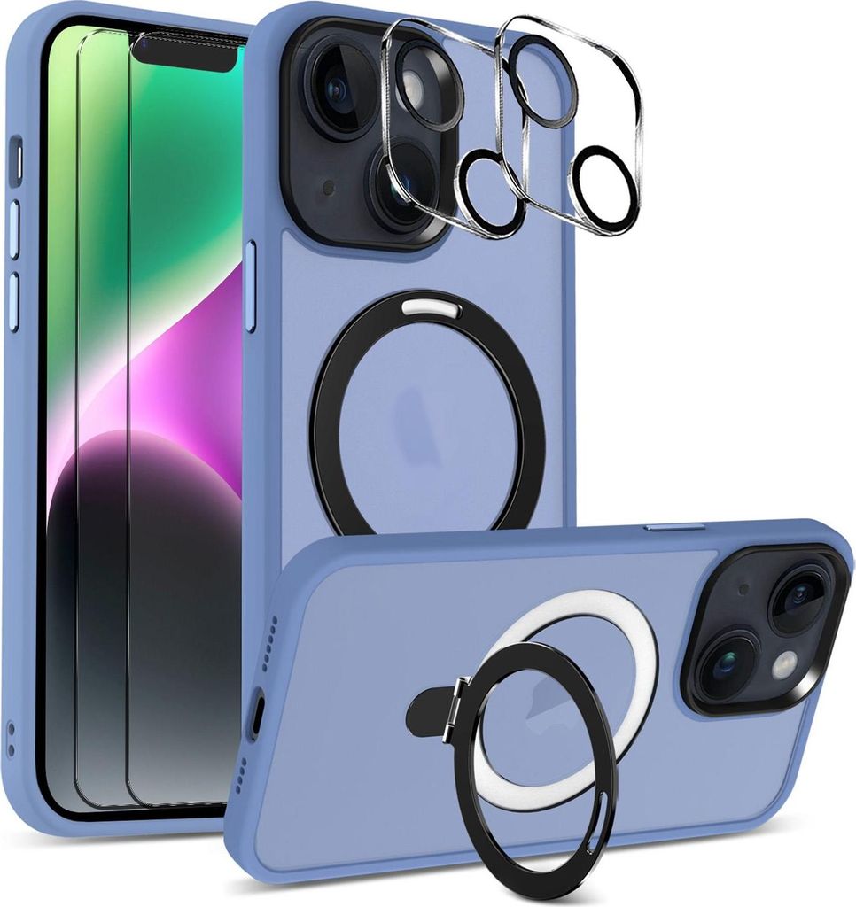 Hybrid Luxury Case mit Glas für iPhone 13 für MagSafe Schutzhülle